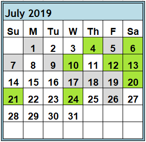 Magi Astrology Best Worst Days July 2019