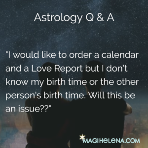 Astrology Q&A Birth Time