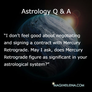 Astrology Q&A: Mercury Retrograde? (Magi Astrology)