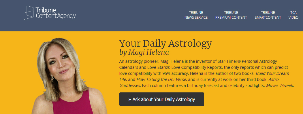 Tribune Content Agency Horoscopes Your Daily Astrology Magi Helena