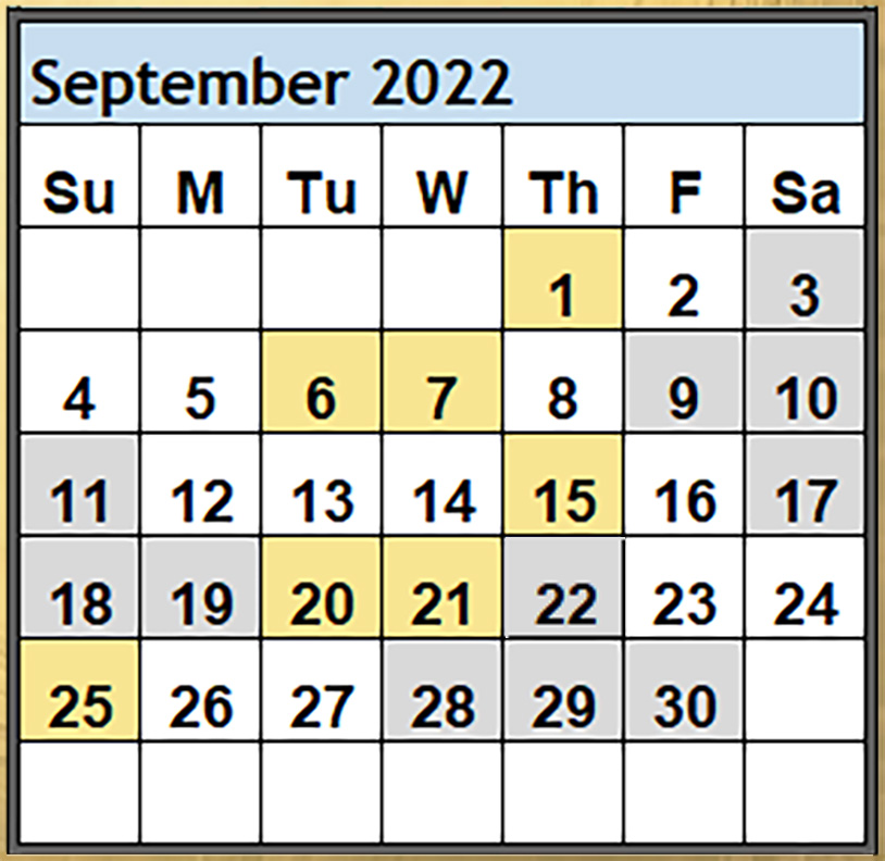Magi Astrology Magi Helena Best Worst Days September 2022