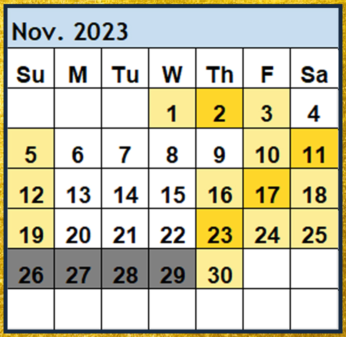 Magi Helena Best Worst Days November 2023 Scientific Multidimensional Astrology Astro-Calendar Astro Calendar Timing Calendar