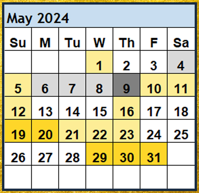 Magi Helena Best Worst Days May 2024 Scientific Multidimensional Astrology Astro-Calendar Astro Calendar Timing Calendar