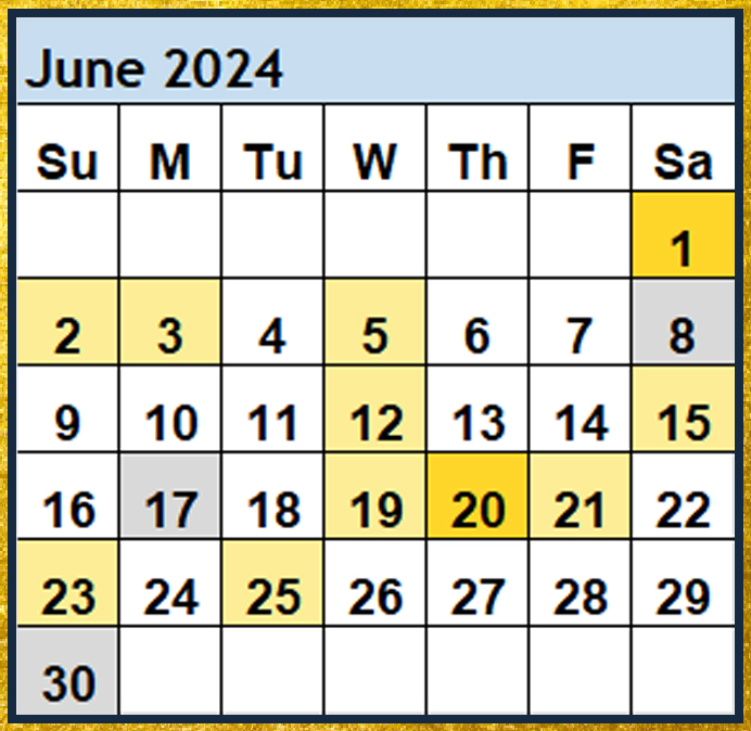 Magi Helena Best Worst Days June 2024 Scientific Multidimensional Astrology Astro-Calendar Astro Calendar Timing Calendar