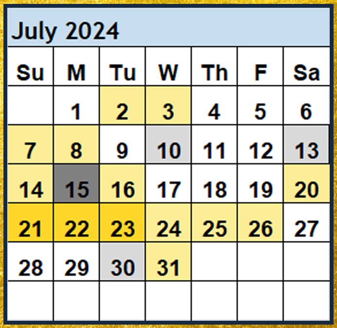 Magi Helena Best Worst Days July 2024 Win Days Fail Days Scientific Multidimensional Astrology Astro-Calendar Astro Calendar Timing Calendar